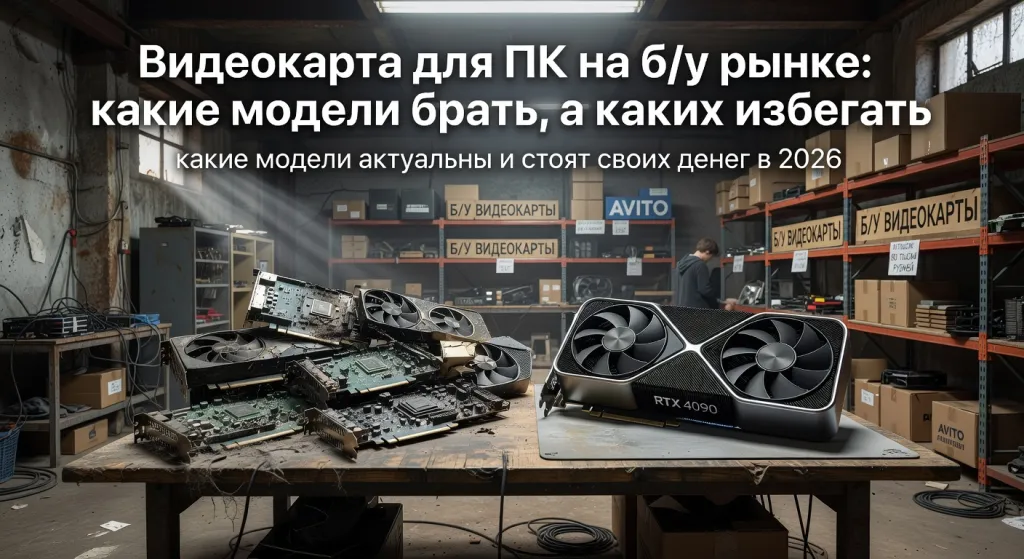 Видеокарта для ПК на б/у рынке: какие модели брать, а каких избегать: какие модели актуальны и стоят своих денег в 2026