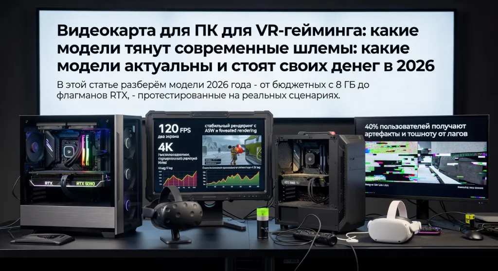 Видеокарта для ПК для VR-гейминга: какие модели тянут современные шлемы: какие модели актуальны и стоят своих денег в 2026