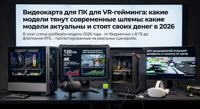 Видеокарта для ПК для VR-гейминга: какие модели тянут современные шлемы: какие модели актуальны и стоят своих денег в 2026